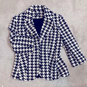 Houndstooth Black&White Blazer - le chateau - Size M